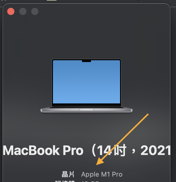 關於這台 Mac 詳細資料