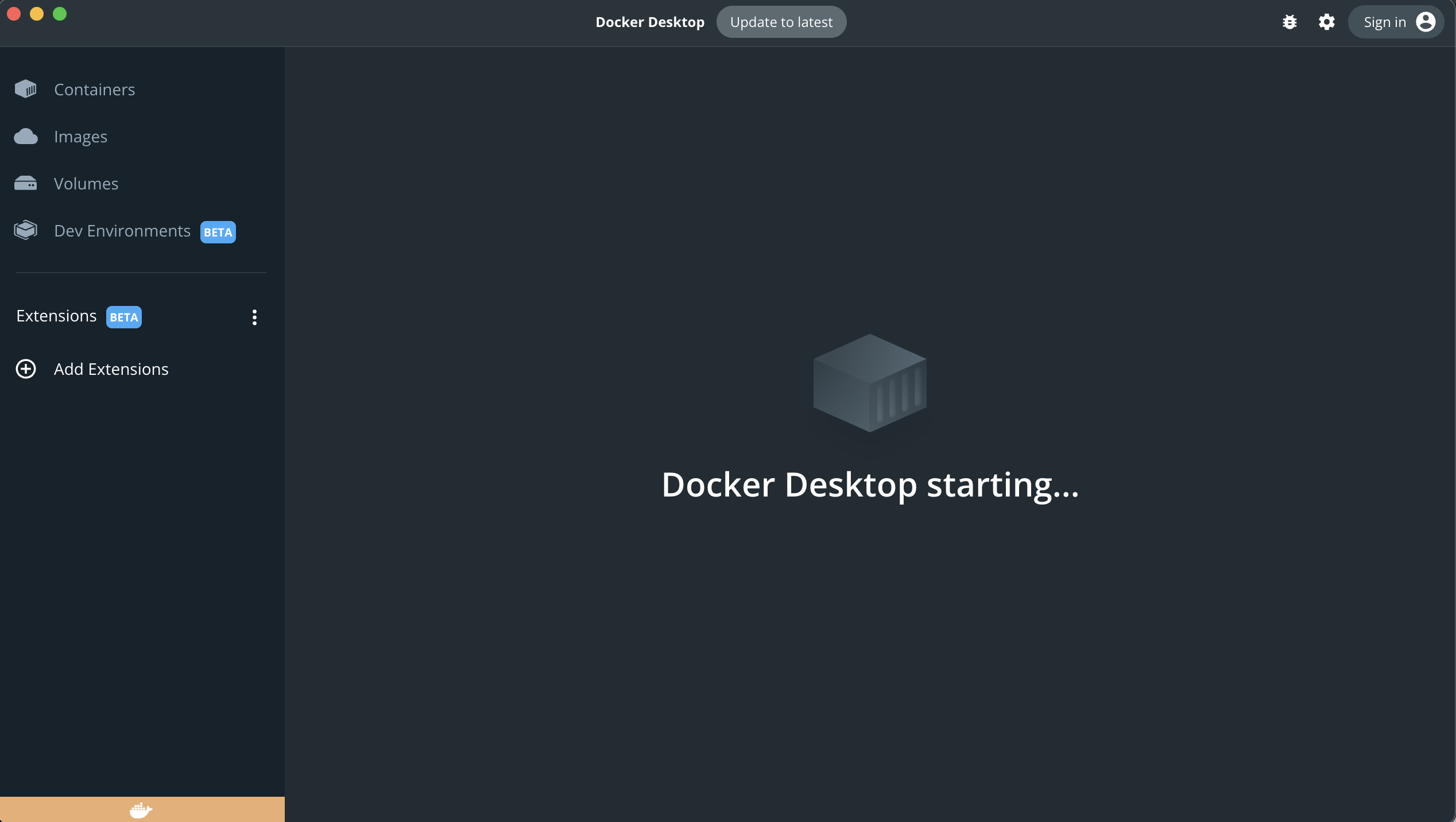 啟動 Docker