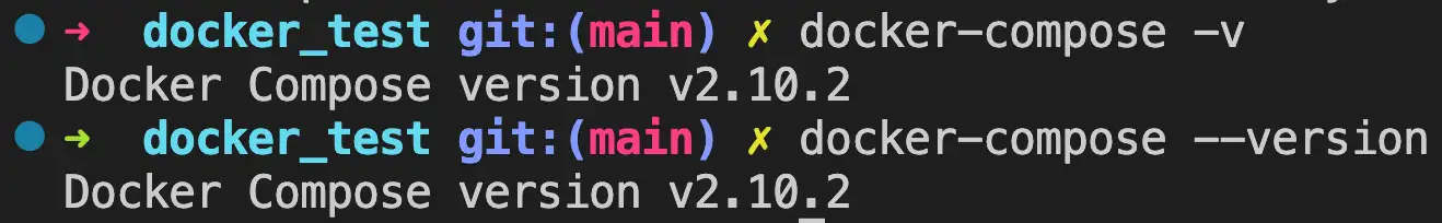 我的 docker-compose 版本