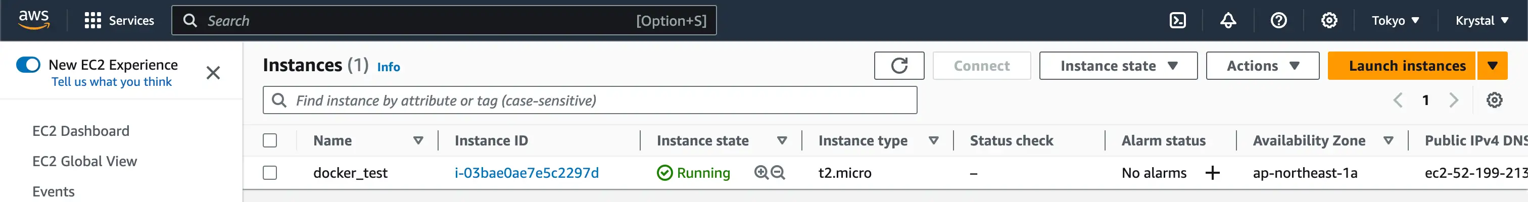 EC2 instance 列表
