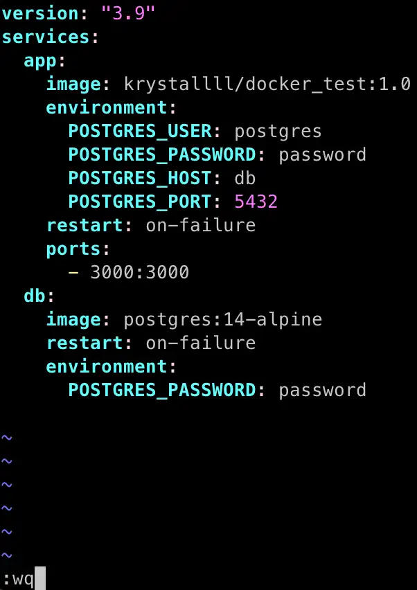 儲存並退出 vim